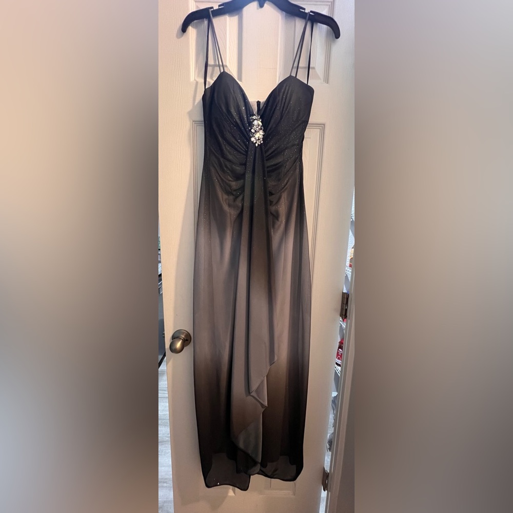 Grey sparkling formal dress